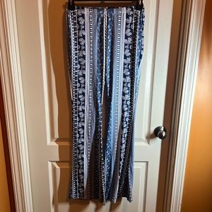 Women’s Floral Print Flare leg Pants